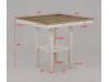 Bambú 5 PC Counter Height Table White