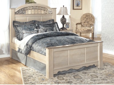 Rosa - Antique White - Queen Bed 