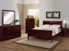 Hamilton - 4PC Cherry Sleigh Bedroom Set w/ Marble