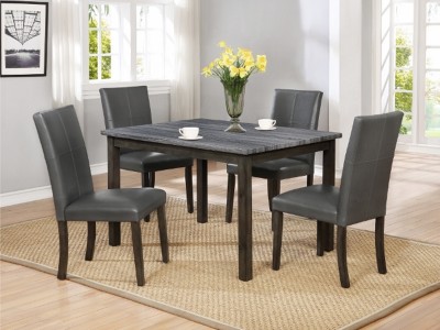 Rome - Gray Dining Table Set