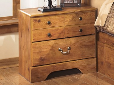 Yvonne - Light Brown - Two Drawer Night Stand 