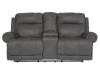 Austere - Reclining Loveseat with Console