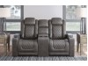 HyllMont - Power Reclining Loveseat with Console
