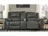 Calderwell - Reclining Loveseat with Console