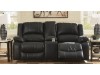 Calderwell - Reclining Loveseat with Console