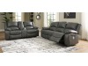 Calderwell - Power Reclining Loveseat with Console