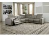  Correze - 6 Piece Power Reclining Sectional with Chaise