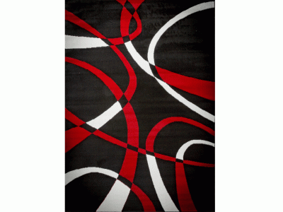 F Collection Black Rug
