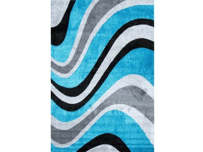 F Collection Turquoise Rug