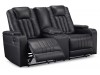 Center Point - Reclining Loveseat with Console
