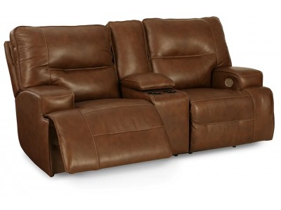 Francesca - Power Reclining Loveseat with Console