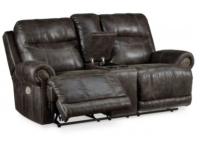 Grearview - Power Reclining Loveseat with Console
