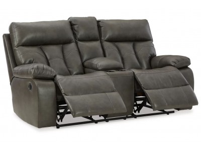 Willamen - Reclining Loveseat with Console