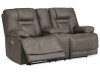 Wurstrow - Power Reclining Loveseat with Console