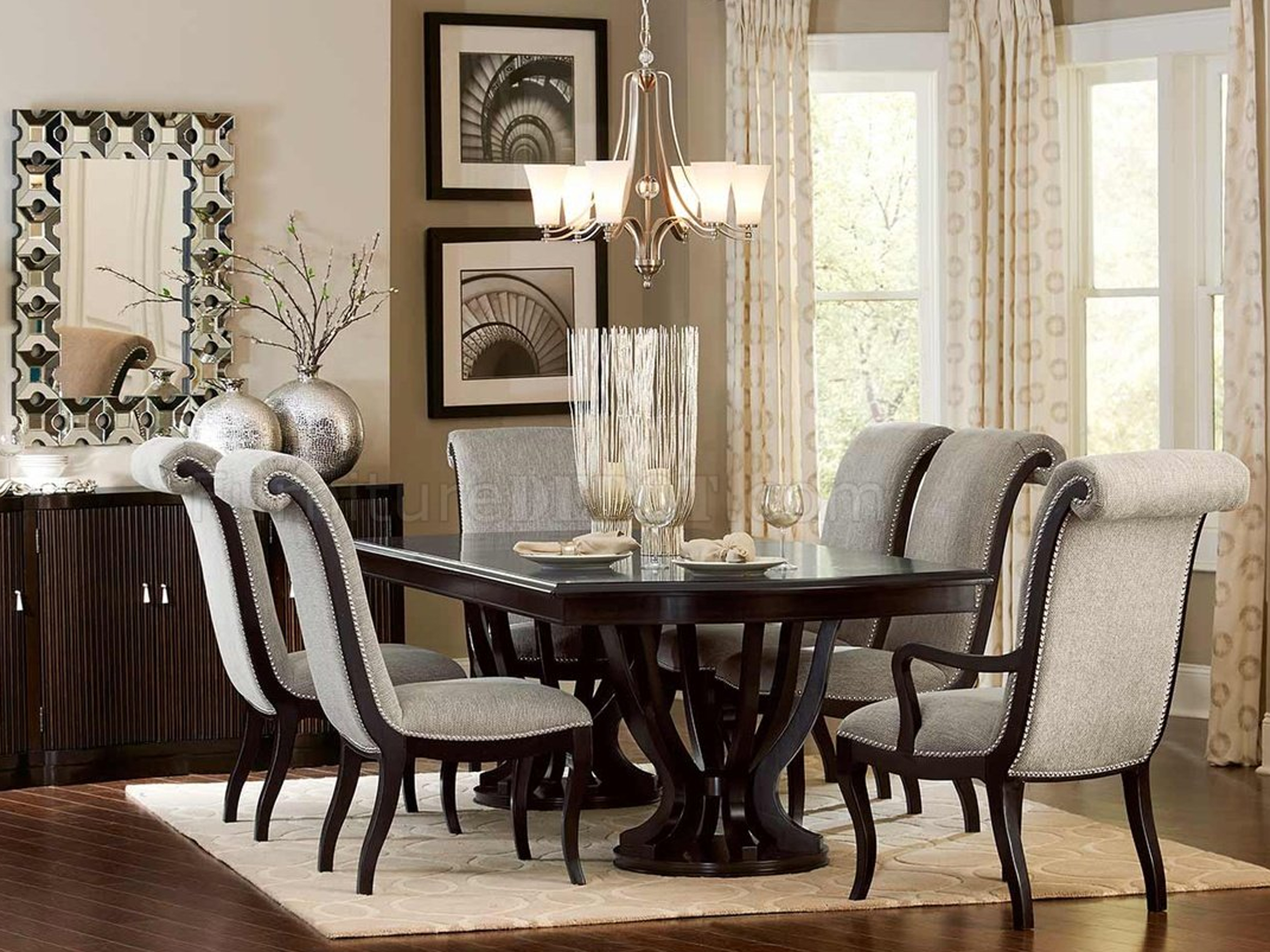 77he549477, Elegant Dining Room Table And Chairs