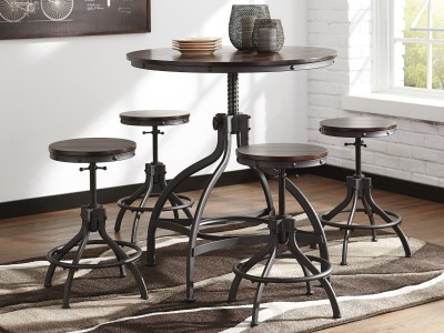Amores - Round Counter Height Table Set 