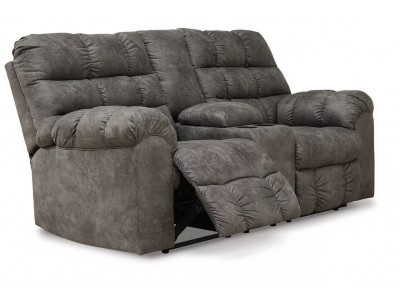 Derwin - Reclining Loveseat with Console